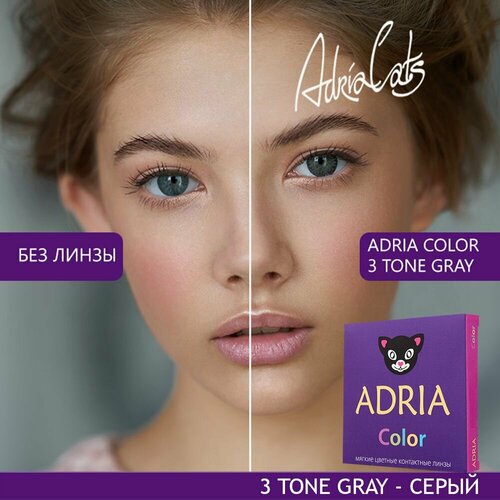    ADRIA Color 3 tone, 2 ., R 8,6, D -4, gray, 1 .   -     , -, 