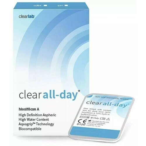 ���� ���������� ����� Clearlab Clear All-day, 6 ��., R 8,6, D +3,75, 1 ��., ������ �� 1232 ���