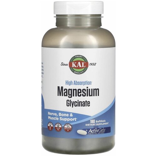  KAL Magnesium Glycinate,  , 180      -     , -, 