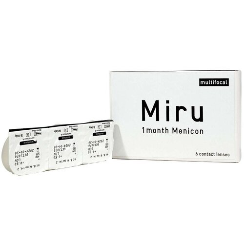 ���� ���������� ����� Menicon Miru 1month Multifocal, 6 ��., R 8,6, D +2,5, ADD: �������, ������ �� 5200 ���