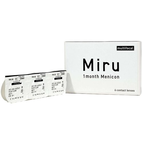    Menicon Miru 1month Multifocal, 6 ., R 8,6, D +2, ADD:    -     , -, 