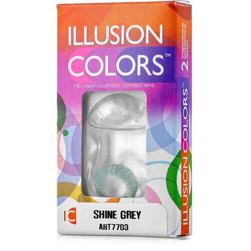    ILLUSION Colors Shine, 2 ., R 8,6, D -3,5, grey,   1260 