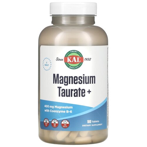 ���� �������� KAL Magnesium Taurate+, 350 �, 400 ��, 180 ��., ������ �� 6300 ���