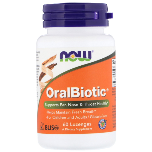 ���� �������� NOW OralBiotic ��������, 75 �, 60 ��., ������ �� 2169 ���