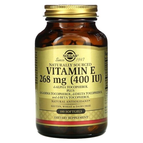 ���� ������� SOLGAR Vitamin E, 200 �, 400 ��, 100 ��., ������ �� 2369 ���