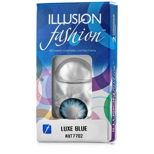 ���� ���������� ����� ILLUSION Fashion Luxe, 2 ��., R 8,6, D -3, blue, ������ �� 900 ���