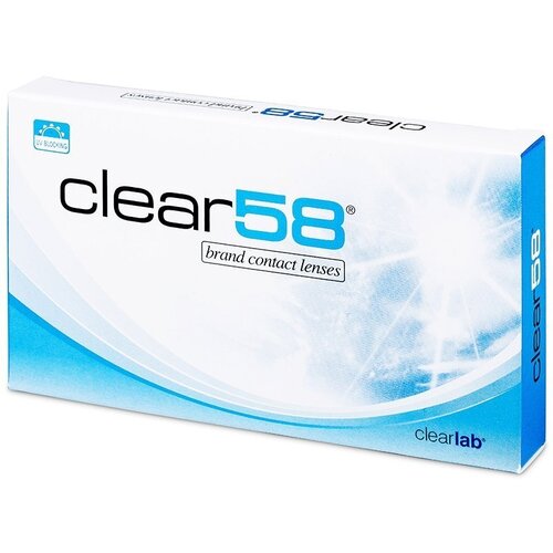 ���� ���������� ����� Clearlab Clear 58, 14 ��, 6 ��., R 8,3, D -2,25, ����������, 1 ��., ������ �� 1154 ���