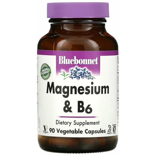  Bluebonnet Nutrition Magnesium Plus B6 (  B6) 90    -     , -, 