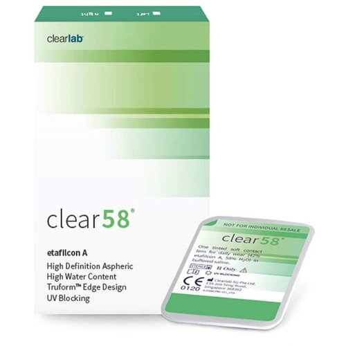    Clearlab Clear 58, 14 , 6 ., R 8,7, D -0,5, , 1 .   -     , -, 