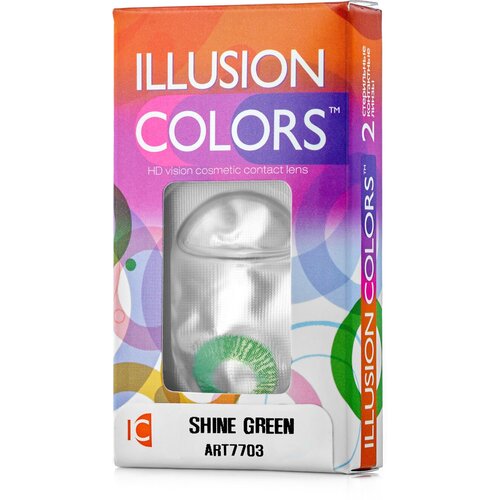    ILLUSION Colors Shine, 2 ., R 8,6, D -2, green   -     , -, 