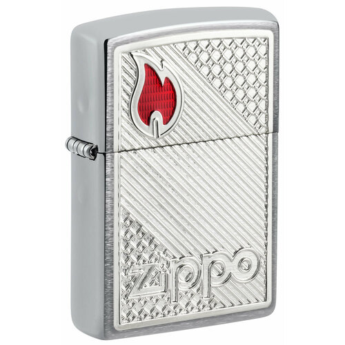 ���� ��������� ZIPPO Classic � ��������� Brushed Chrome, ������/�����, �����������, 38x13x57 ��, ������ �� 11284 ���