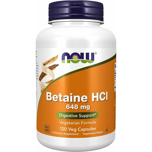  NOW Betaine HCI 648 mg 120 caps /    648  120    -     , -, 