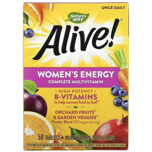 ���� Natures Way, Alive! ����������� ���������������� �������������� �������� ��� ������, 50 ��������, ������ �� 2520 ���