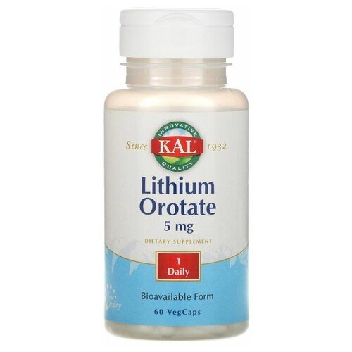   KAL Lithium Orotate, 60 , 5 , 60 .,   1188 