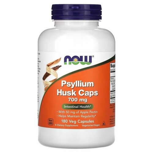 ���� ���������� � �������� �������, Psyllium Husk Caps, NOW, 700 ��, 180 ������, ������ �� 1690 ���