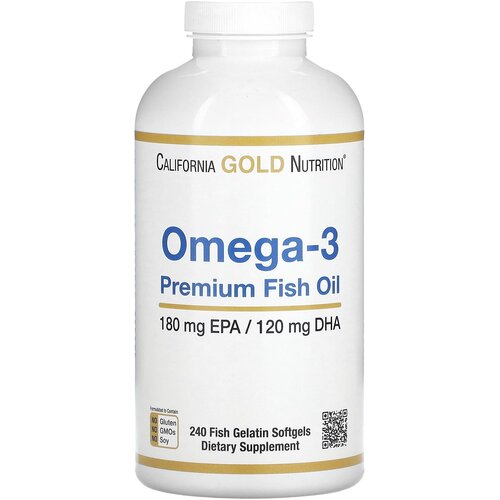  California Gold Nutrition Omega-3 Premium Fish Oil ., 1080 , 240 .   -     , -, 