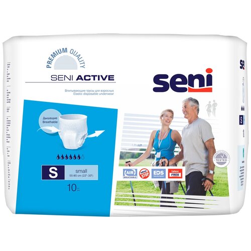 ���� ����� - ���������� ��� �������� ����������� Seni ACTIVE Small (������ 55-85 ��), 10 ��., ������ �� 1242 ���