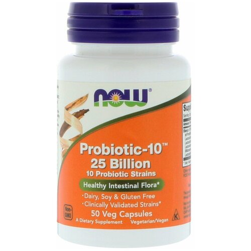  Probiotic-10, 25 , 50  , NOW Foods   -     , -, 