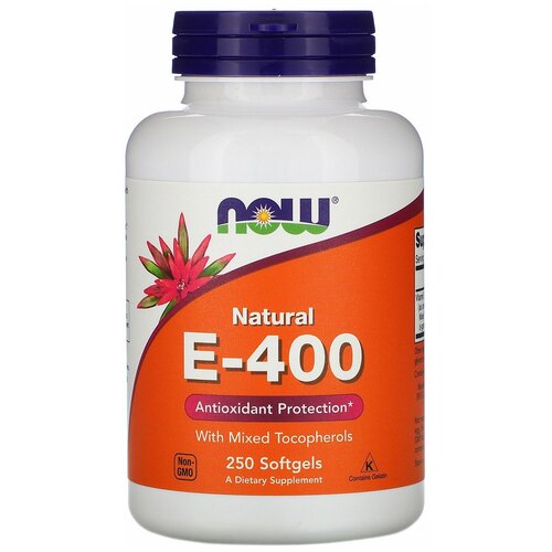   NOW Natural E-400 with Mixed Tocopherols, 240 , 250 , 400 , 250 .,   4988 