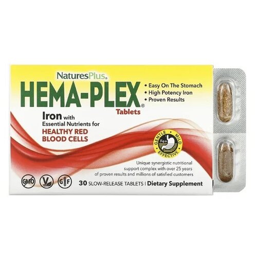 ���� Nature's Plus Hema-Plex Slow-Release ���., ������ �� 1222 ���