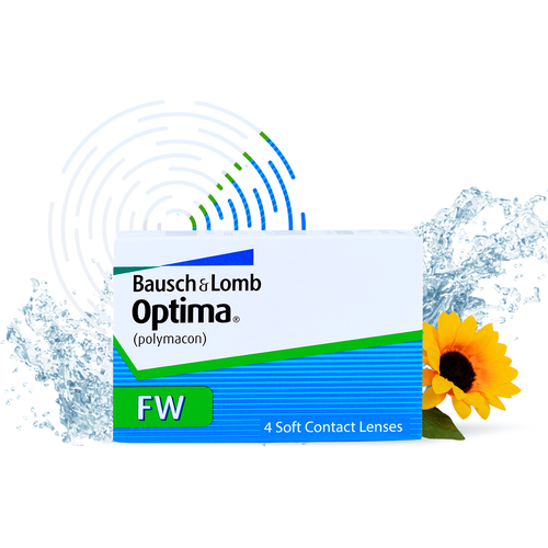���� ���������� ����� Bausch & Lomb Optima FW, 4 ��., R 8,4, D -2,5, ������ �� 1234 ���