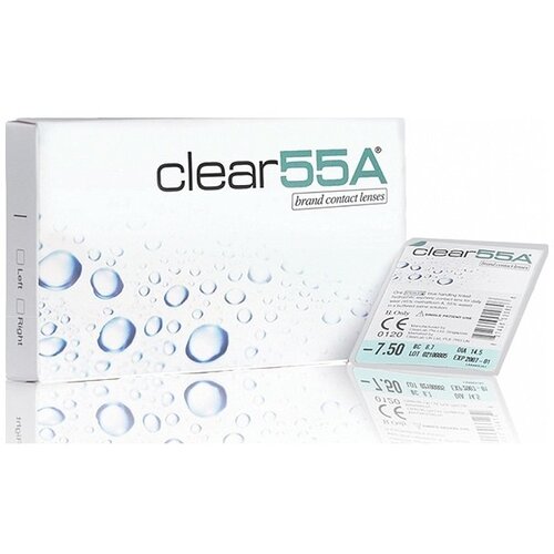 ���� ���������� ����� Clearlab Clear 55A, 6 ��., R 8,7, D +2, ����������, 1 ��., ������ �� 1050 ���