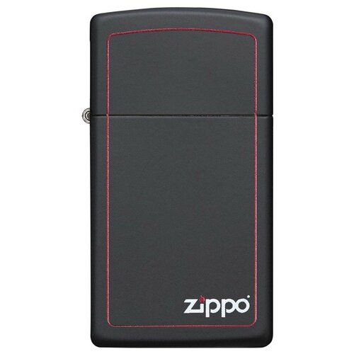 ���� Zippo Slim ��������� ���������� Logo Border Black Matte 1 ��. 1 ��. 55 �, ������ �� 8324 ���