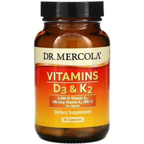   Dr. Mercola Vitamins D3 & K2, 90 .,   19625 