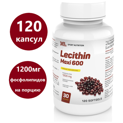���� ������ ������� XL Lecithin Maxi, 120 ������, ����������� �������������, ������ �� 629 ���