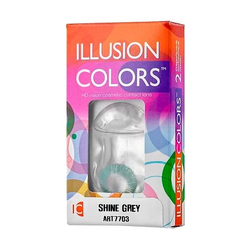    ILLUSION Colors Shine, 2 ., R 8,6, D 0, grey   -     , -, 