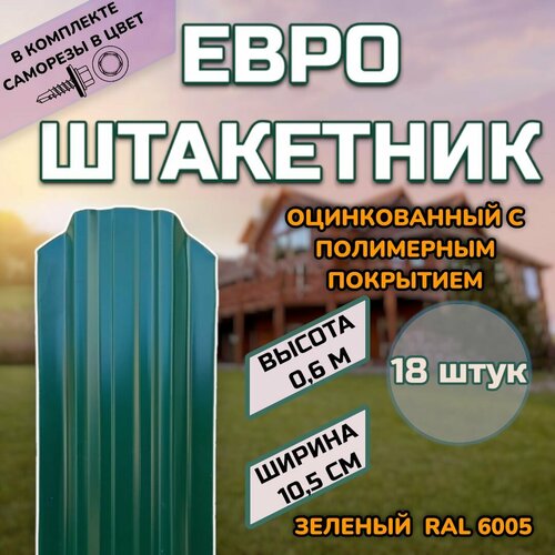 ���� ��������� ������������� �������� (������, ����������) 18 ���� (������ � ���������)������������� �����, ���� RAL 6005 �������, ������ 0.6 �, ������ ������ 105��)�����, ������ �� 5500 ���