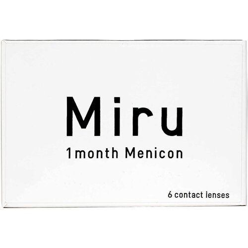 ���� ���������� ����� Menicon Miru 1month, 6 ��., R 8,6, D -1, ����������, 1 ��., ������ �� 3350 ���