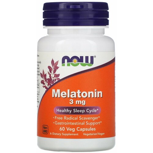 ���� ������� NOW Melatonin, 60 �, 0.3 ��, 3 ��, 60 ��., ������ �� 800 ���
