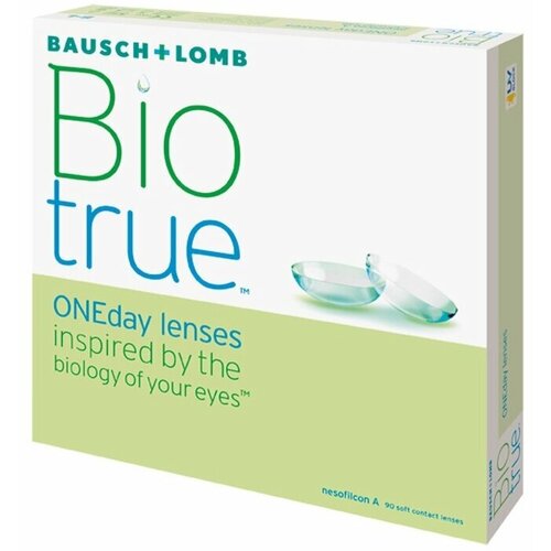 ���� ���������� ����� Bausch & Lomb Biotrue ONEday, 90 ��., R 8,6, D -3,25, 1 ��., ������ �� 3313 ���