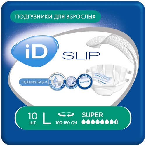 ���� ���������� ��� �������� iD Slip Super, L, 7.5 ������, 100-160 ��, 1 ��. �� 10 ��., ������ �� 750 ���