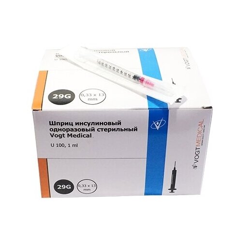    VOGT MEDICAL U-100 , 13  x 0.33 , : 29G, 1 , 100 .   -     , -, 