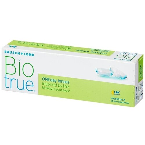 ���� ���������� ����� Bausch & Lomb Biotrue ONEday, 30 ��., R 8,6, D -7,5, 1 ��., ������ �� 1560 ���