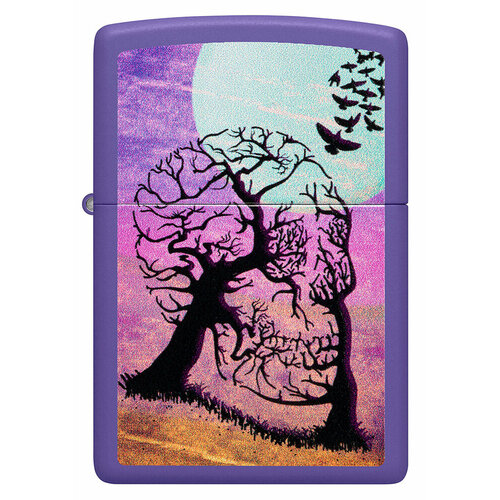 ���� ������������ ���������� ��������� ZIPPO Classic 48638 Skull Tree � ��������� Purple Matte - ������ �������, ������ �� 8064 ���