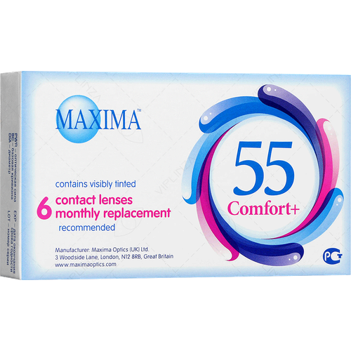 ���� ���������� ����� Maxima 55 Comfort Plus, 6 ��., R 8,6, D -0,75, ����������, 1 ��., ������ �� 1450 ���
