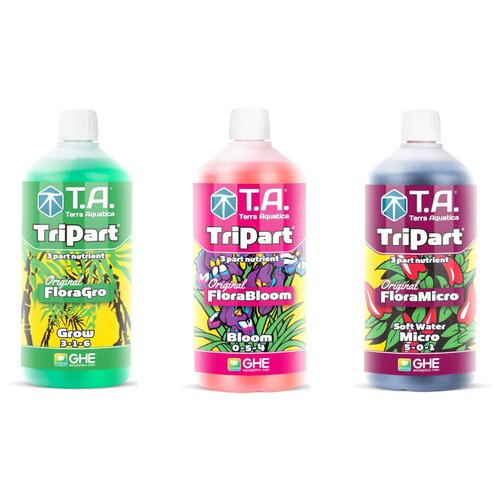 ���� �������� ��������� Terra Aquatica TriPart (Grow + Bloom + Micro SW) 3�� �� 1� (GHE Flora) ��� ������ ����, ������ �� 5434 ���