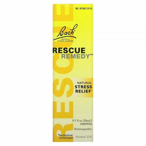  Bach, Original Flower Remedies, Rescue Remedy,     , 20  (0,7 . .)   -     , -, 