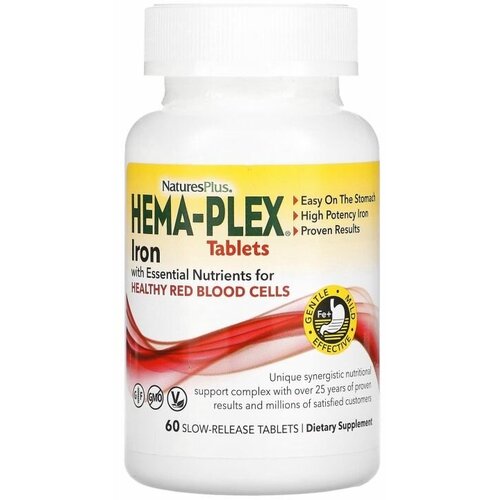 ���� ������ � ��������� �������������� Hema-Plex Natures Plus, 60 ��������, 60 ������, ������ �� 2599 ���