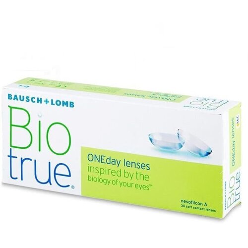 ���� ���������� ����� Bausch & Lomb Biotrue ONEday, 30 ��., R 8,6, D -1,5, 1 ��., ������ �� 1232 ���