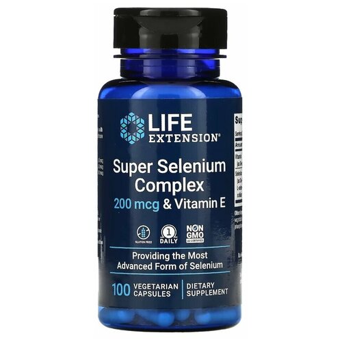  Life Extension Super Selenium Complex 200 mcg & Vitamin E (C  . ) 100  (Life Extension)   -     , -, 