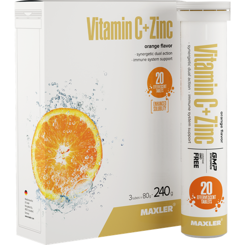  MAXLER Vitamin C + Zinc . ., 240 , 20 ., 3 .,    -     , -, 