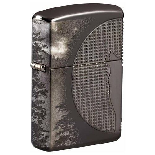   ZIPPO Armor Wolf   High Polish Black Ice, /, , 38x13x57 ,   19800 