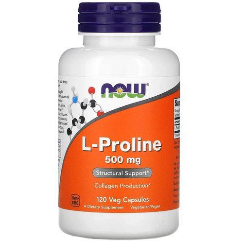 ���� ������� NOW L-Proline, 500 ��, 120 ��., ������ �� 1983 ���