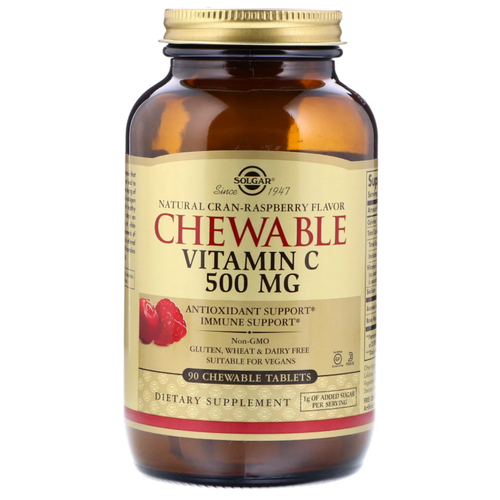  Solgar Chewable Vitamin C Natural Cran-Raspberry Flavor . ., 500 , 250 , 800 , 90 .,    -     , -, 