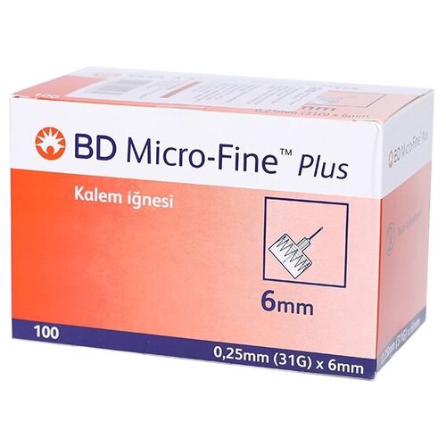 ���� ���� ��� �����-����� BD Micro-Fine Plus, 6 �� x 0.25 ��, ������: 31G, 100 ��., ������ �� 1759 ���