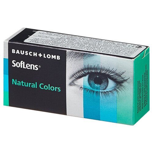 ���� ���������� ����� Bausch & Lomb SofLens Natural Colors, 2 ��., R 8,7, D -4,5, Emerald, ������ �� 1345 ���